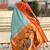 multicolor zari woven paithani art silk traditional wear saree with unstitched blouse