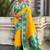 multicolor peacock zari woven soft art silk festive wear saree with unstitched blouse