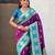multicolor peacock zari woven soft art silk festive wear saree with unstitched blouse