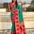 multicolor peacock zari woven soft art silk festive wear saree with unstitched blouse