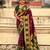 multicolor peacock zari woven soft art silk festive wear saree with unstitched blouse