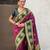 multicolor peacock zari woven soft art silk festive wear saree with unstitched blouse