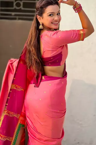 multicolor zari woven pichwai inspired premium soft art silk festive wear saree with unstitched blouse