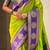 multicolor peacock zari woven soft art silk festive wear saree with unstitched blouse
