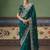 Peacock green designer embroidery fancy  occasion wear saree