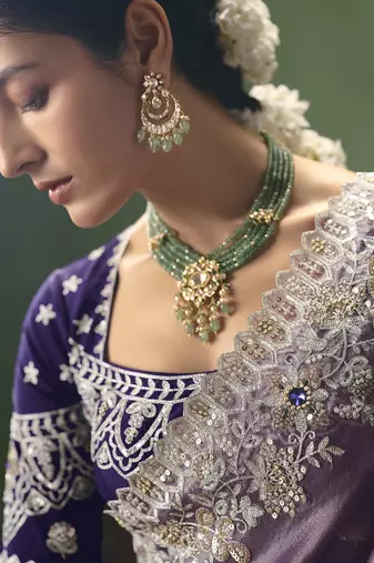 Light wine designer embroidery fancy occasion wear saree