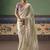 Off white designer embroidery fancy  occasion wear saree