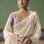 Off white designer embroidery fancy  occasion wear saree
