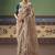 Beige designer embroidery fancy occasion wear saree