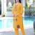 Yellow embroidered art silk straight cut kurta pants set