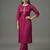 Pink embroidered rayon kurta set
