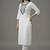 White embroidered rayon kurta set