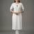 White embroidered rayon kurta set