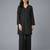 Black embroidered rayon kurta set