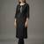 Black embroidered rayon kurta set