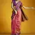 peach pure silk handloom weaving festival wear saree