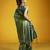 olive pure silk handloom weaving festival wear saree