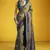 gray pure silk handloom weaving festival wear saree