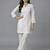 White embroidered rayon kurta set