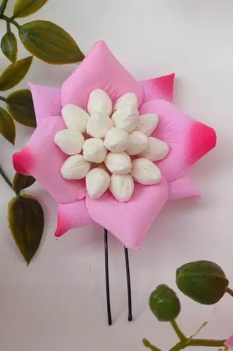 Baby pink rose petals pin