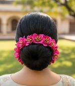 Purple orchids gajra