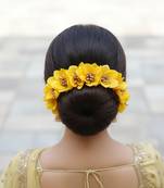 Yellow orchids gajra