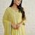 Yellow chanderi embroidered kurta sets
