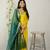Yellow chanderi embroidered kurta sets
