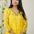 Yellow chanderi embroidered kurta sets