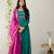 Green crepe embroidered kurta sets