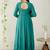Green crepe embroidered kurta sets