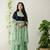 Green georgette embroidered kurta sets