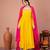 Yellow crepe embroidered kurta sets