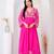 Pink georgette embroidered kurta sets