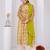 Green chiffon embroidered kurta sets