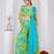 Blue chiffon embroidered kurta sets