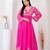 Pink georgette embroidered kurta sets