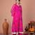 Pink chiffon embroidered kurta sets