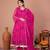 Pink chiffon embroidered kurta sets