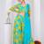 Blue chiffon embroidered kurta sets
