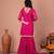 Pink chiffon embroidered kurta sets