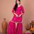 Pink chiffon embroidered kurta sets