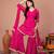 Pink chiffon embroidered kurta sets