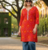 Women's Red Rayon Bandhej Printed Kurti|Ethnic Bandhani Print Kurta for Women & Girls|Casual Daily Wear Neck Rayon Kurti
