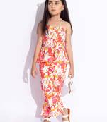 New designer printed kids girl's kurta and trouser set