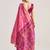pink premium art silk patola saree with traditional weaving design