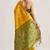 yellow premium art silk patola saree with traditional weaving design
