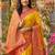  yellow pochampalli silk saree – soft & elegant traditional indian wear
