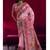 Baby pink elegant modal pashmina handloom saree with matching blouse