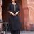 Women Ethnic  Embroidered  Thread Work Chanderi Cotton Kurta with Trousers